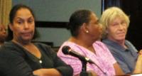 Lorelei Monsanto, Yvonne Wells and Paul Devine prepare to testify. Lorelei Monsanto, Yvonne Wells and Paul Devine prepare to testify.
